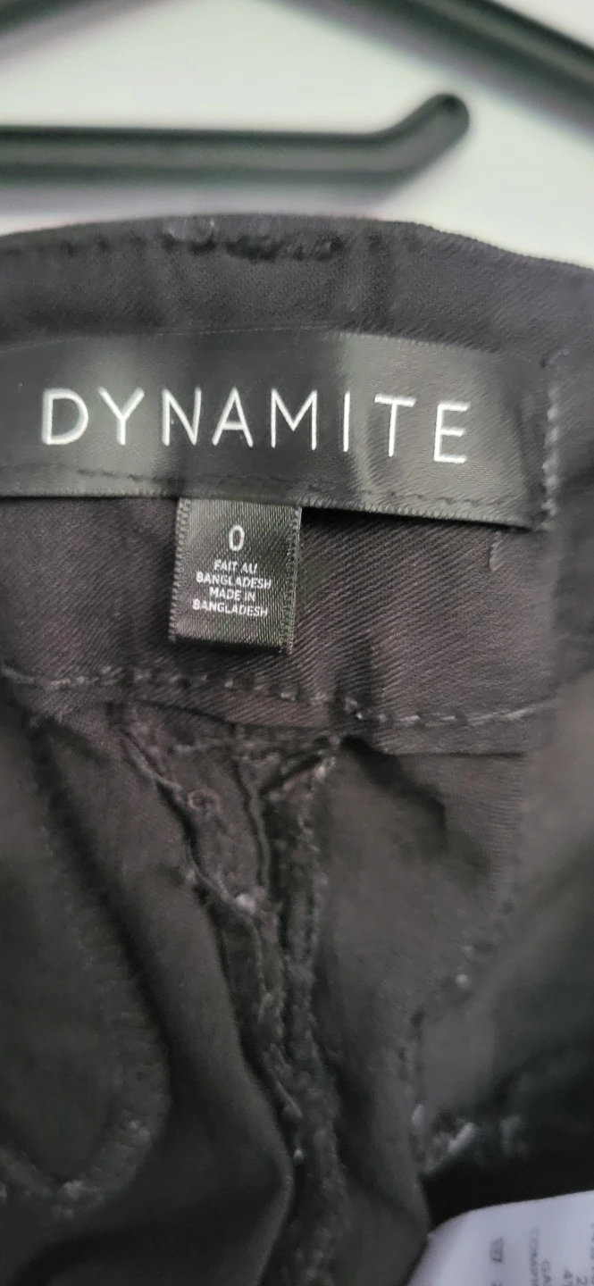 Dynamite Black Pants Size 0 - photo 2