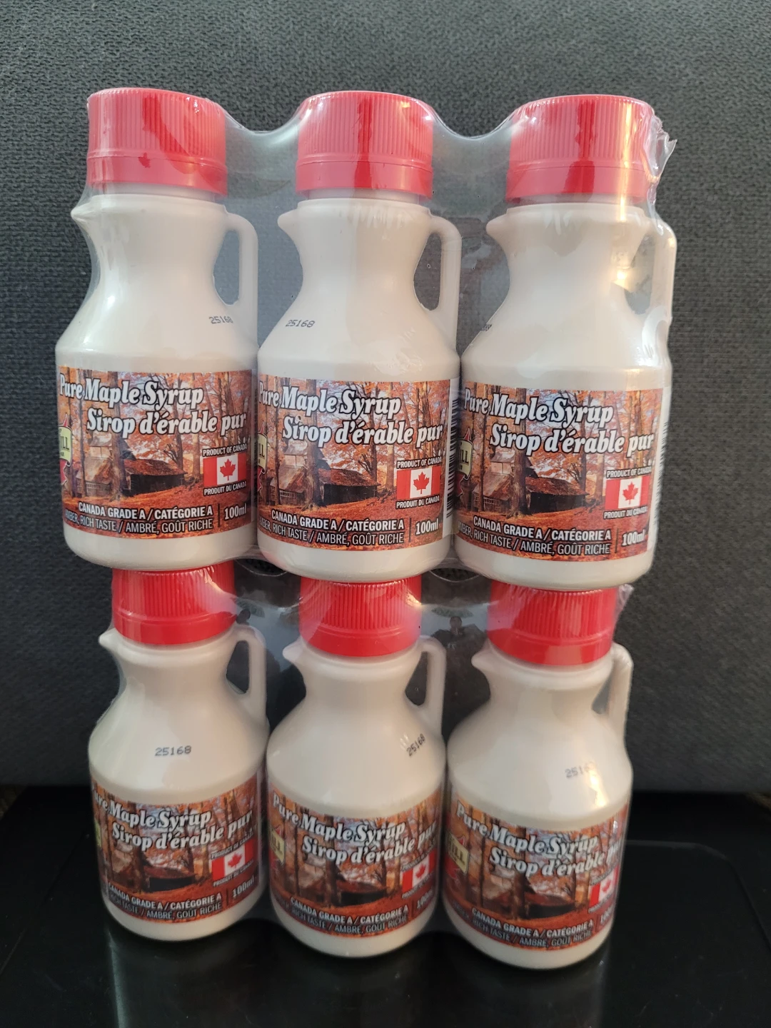Pure Maple Syrup 6 x 100ml Bottles