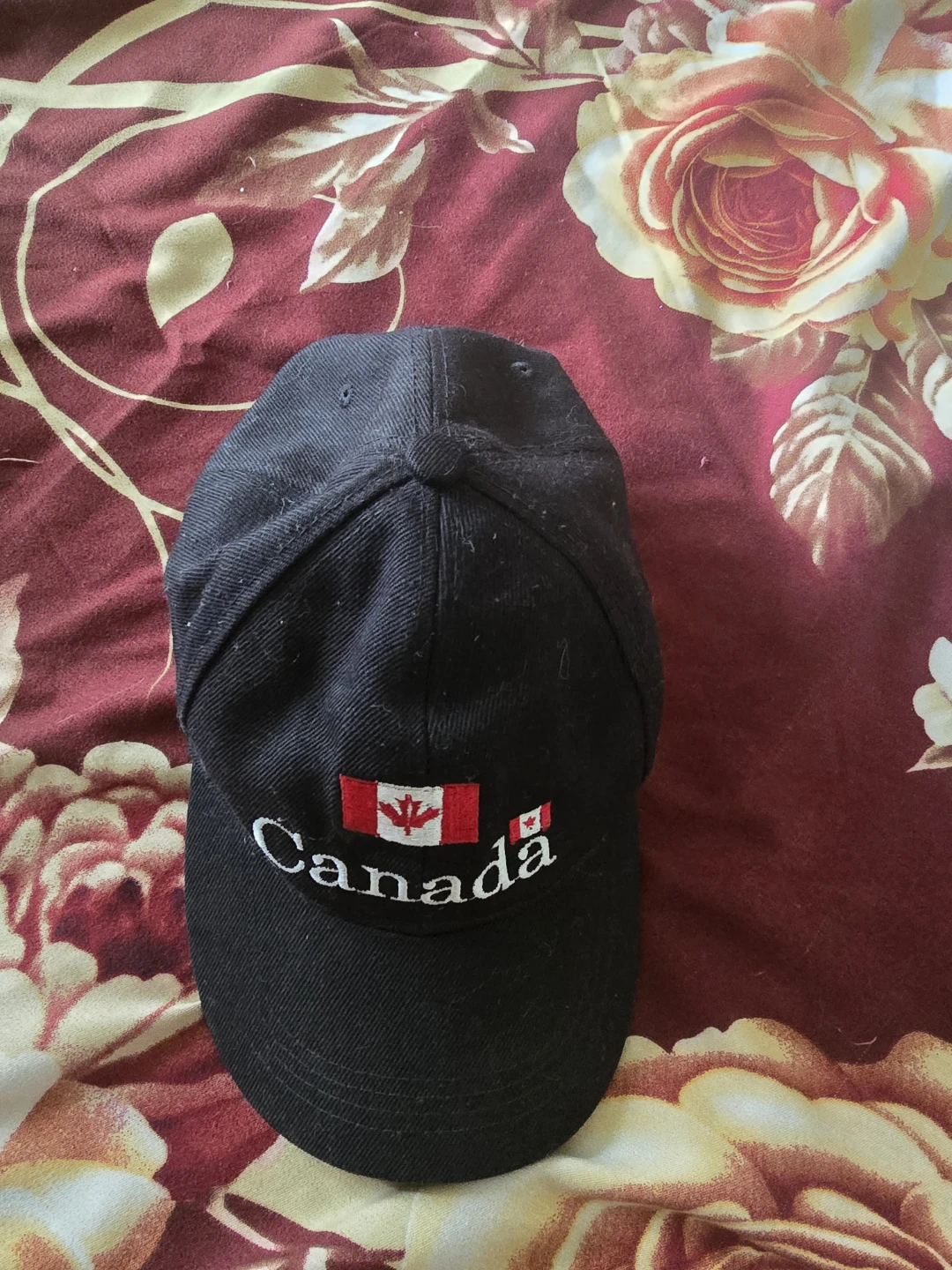Black Canada Embroidered Baseball Cap - photo 2