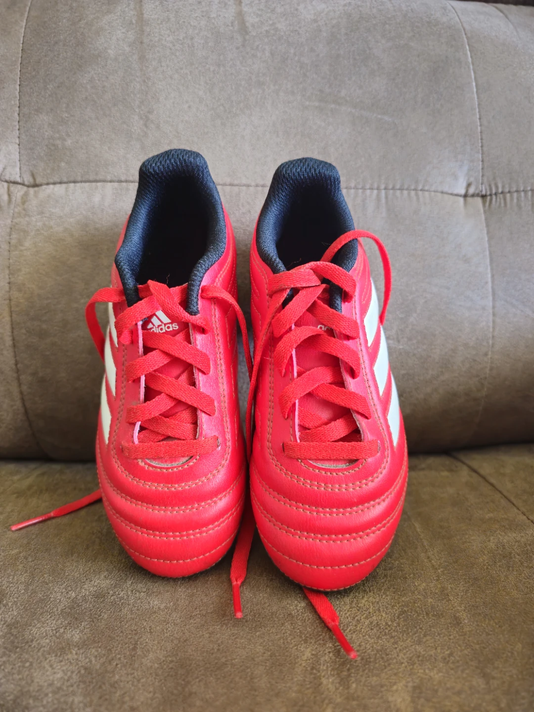 Adidas Red Soccer kids Cleats Size 11.5 US