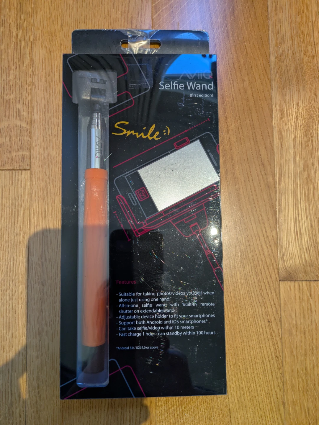 Selfie Wand with Built-in Remote