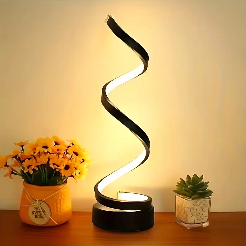 Modern Spiral LED Table Lamp