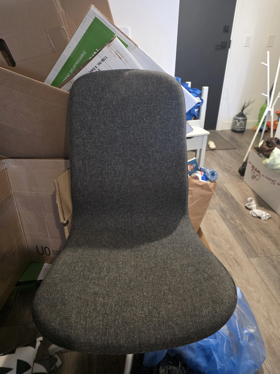 Dark grey langfjall ikea desk chair