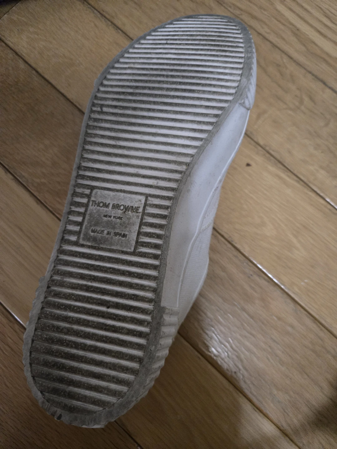 Thom Browne White Canvas Sneakers - photo 2