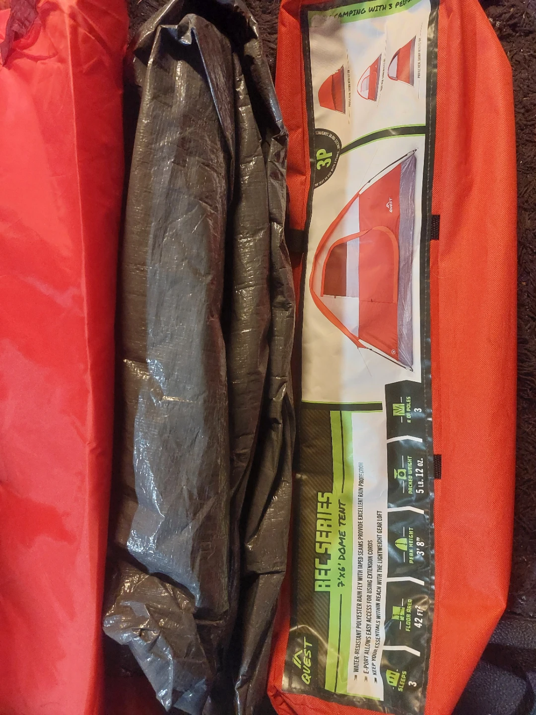 Quest 7'x6' Dome Tent - 3 Person - NEW - photo 2