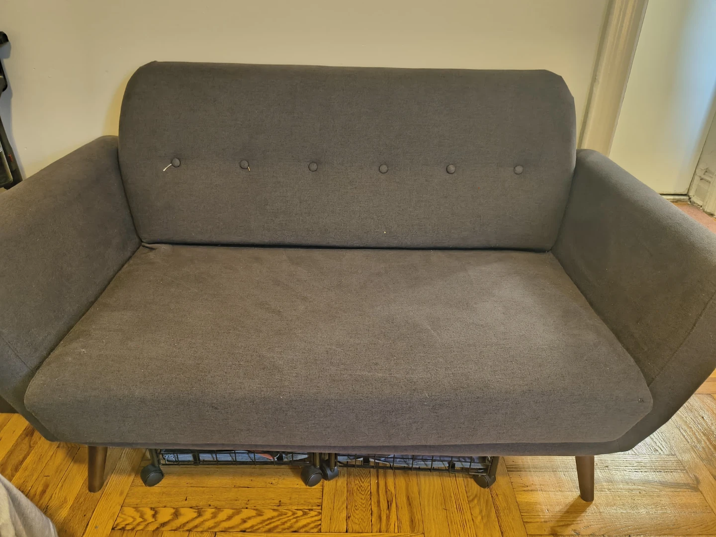 Dark Gray Loveseat Sofa