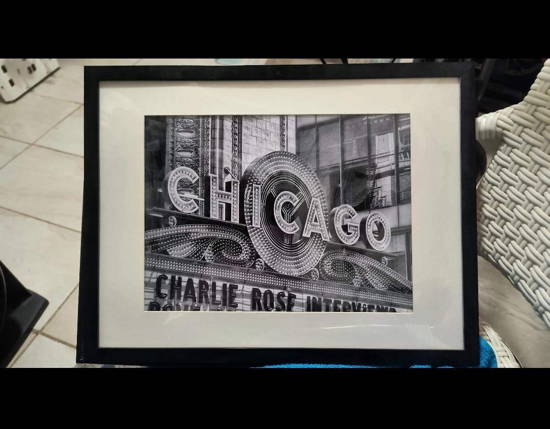 Framed Chicago Marquee Photo