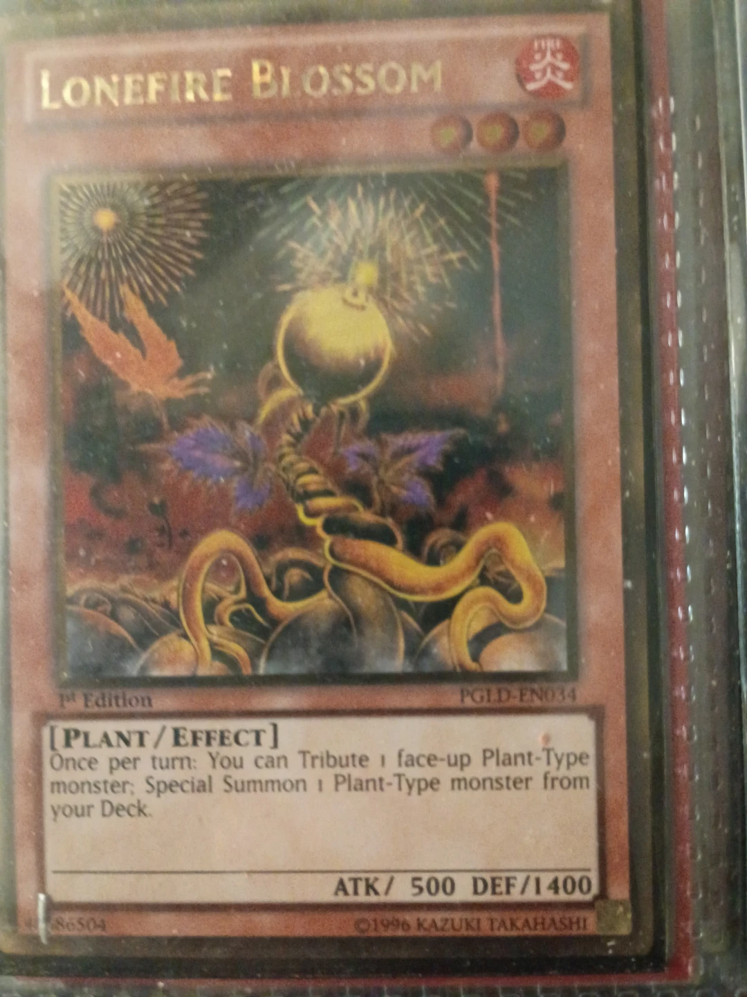 Yu-Gi-Oh! Lonefire Blossom 1st Edition Card⚽