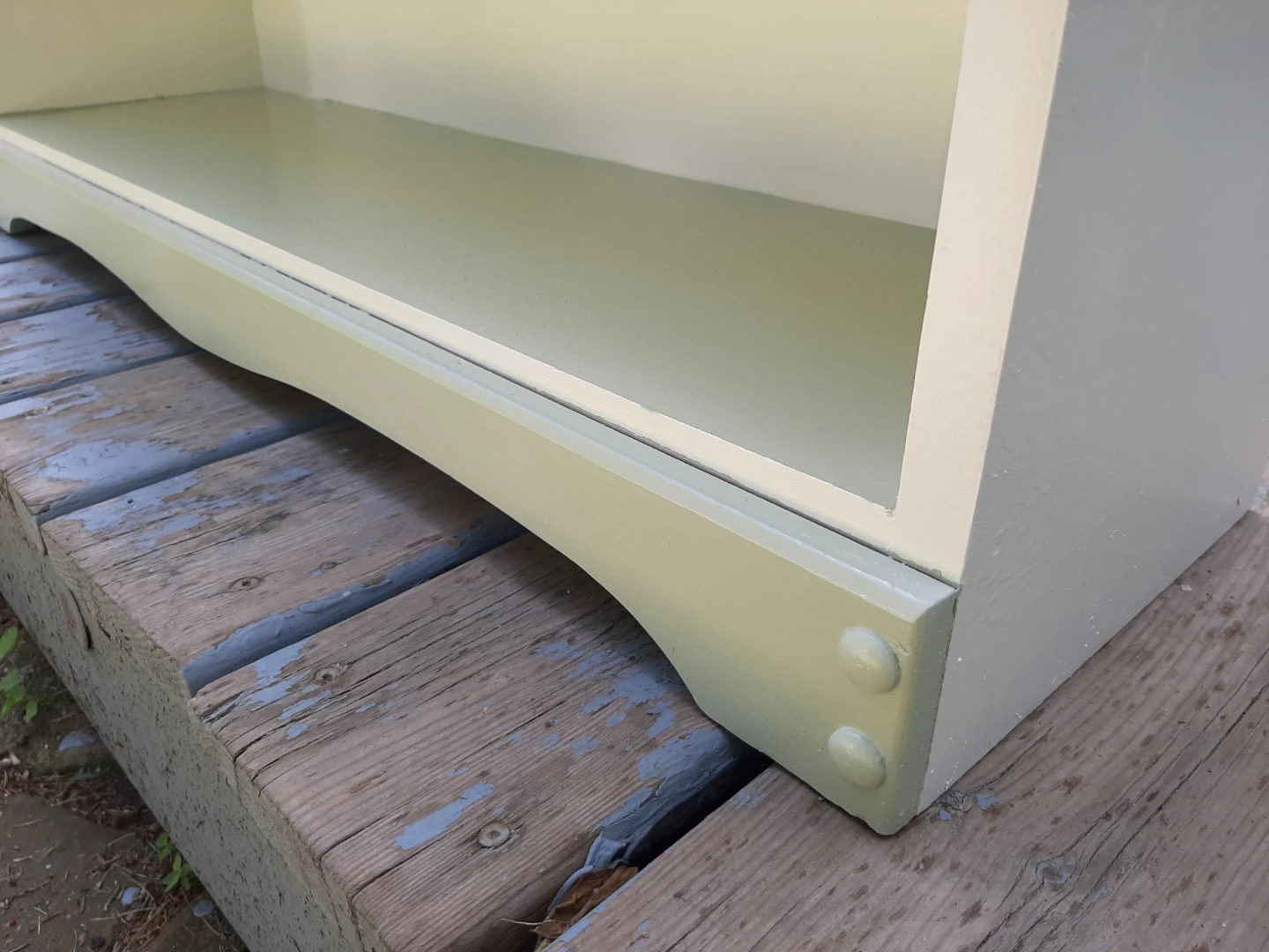 3-Shelf Bookcase Sage Green and white - photo 3