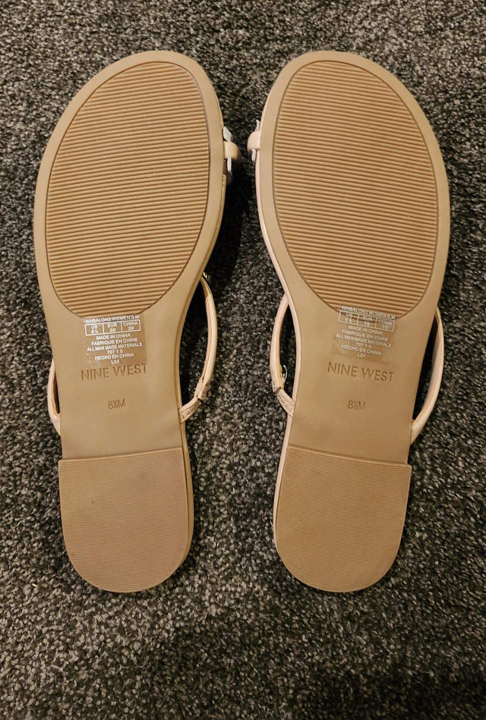 Nine West Gold Thong Sandals - photo 5
