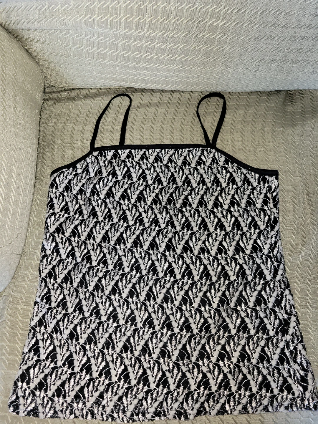 Black and White Patterned Camisole