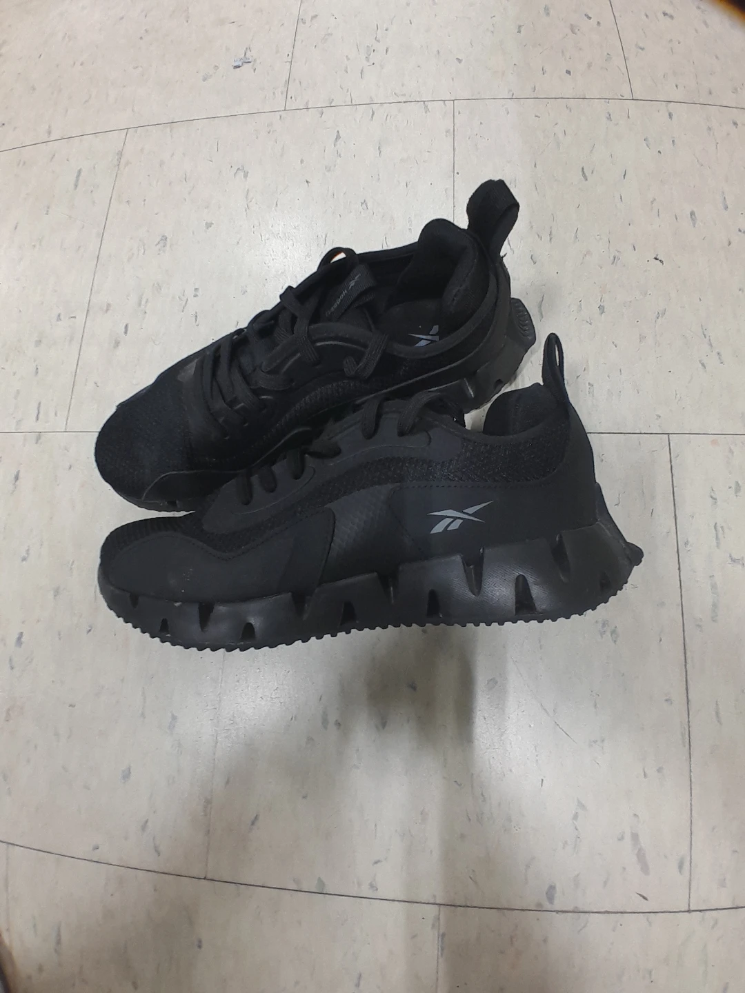 Reebok Zig Kinetica II Black Running Shoes Men's Size 9.5