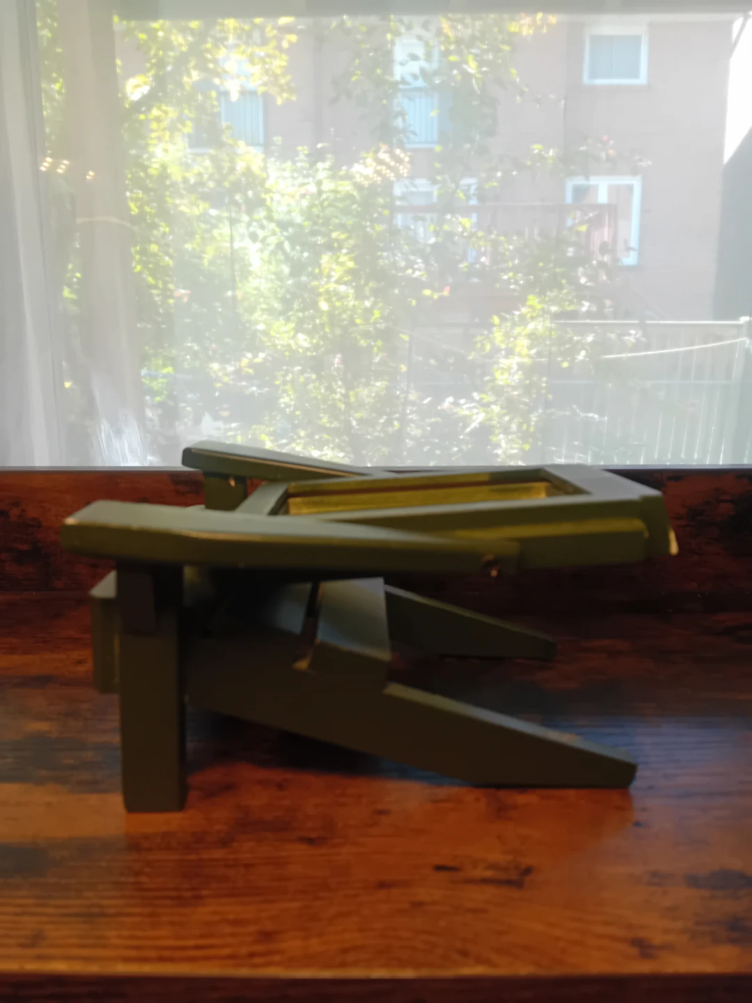 Mini Adirondack Chair Phone Holder Stand - Green - photo 5