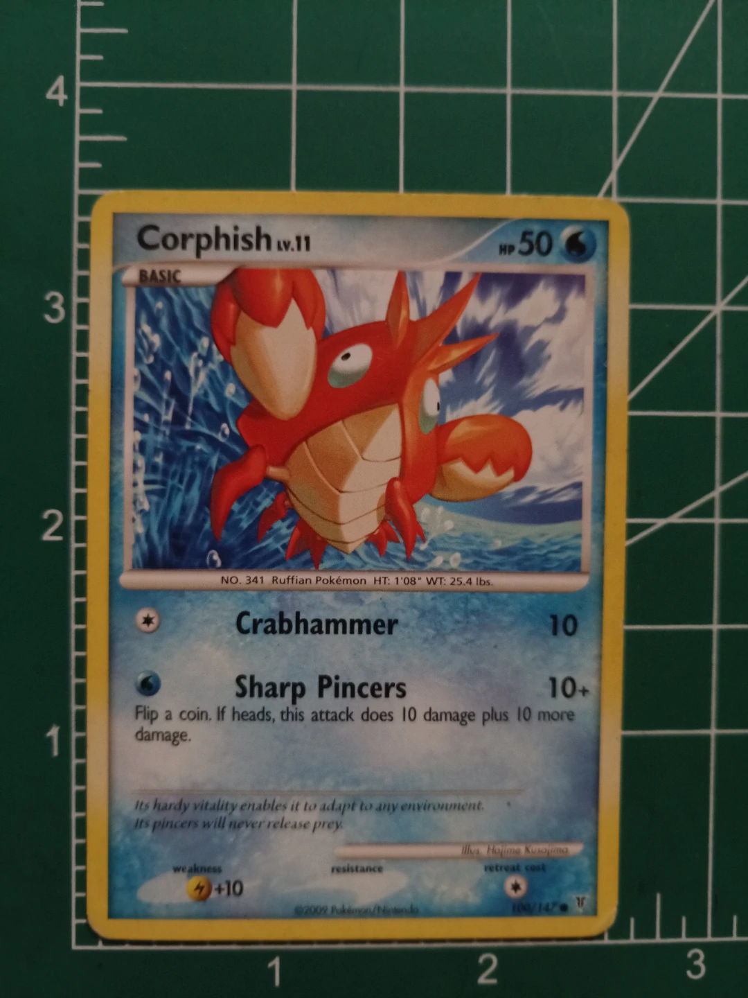 Pokemon Corphish Trading Card