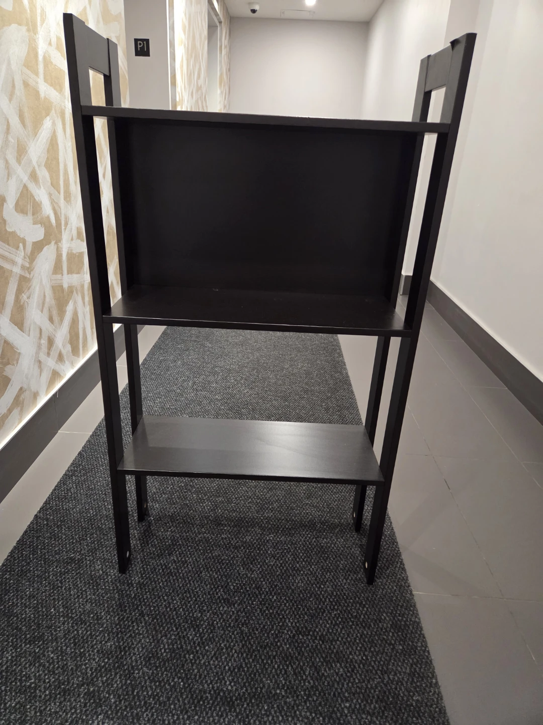 Dark Wood 3-Tier Ladder Shelf - photo 5