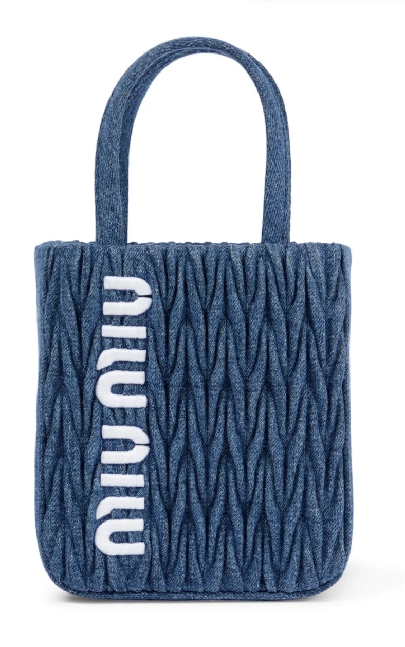 Authentic Miu Denim Tote Bag ⚽