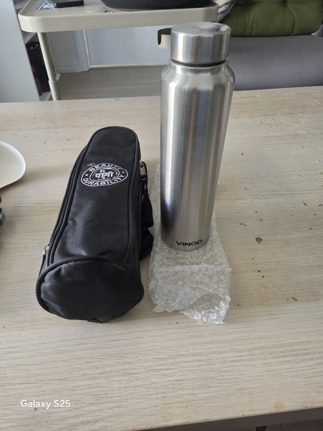Vinod Stainless Steel Water Bottle with Carry Bag - photo 3