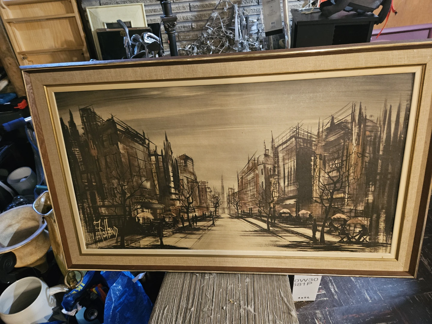 Original Cityscape Painting by F. Folland - photo 2