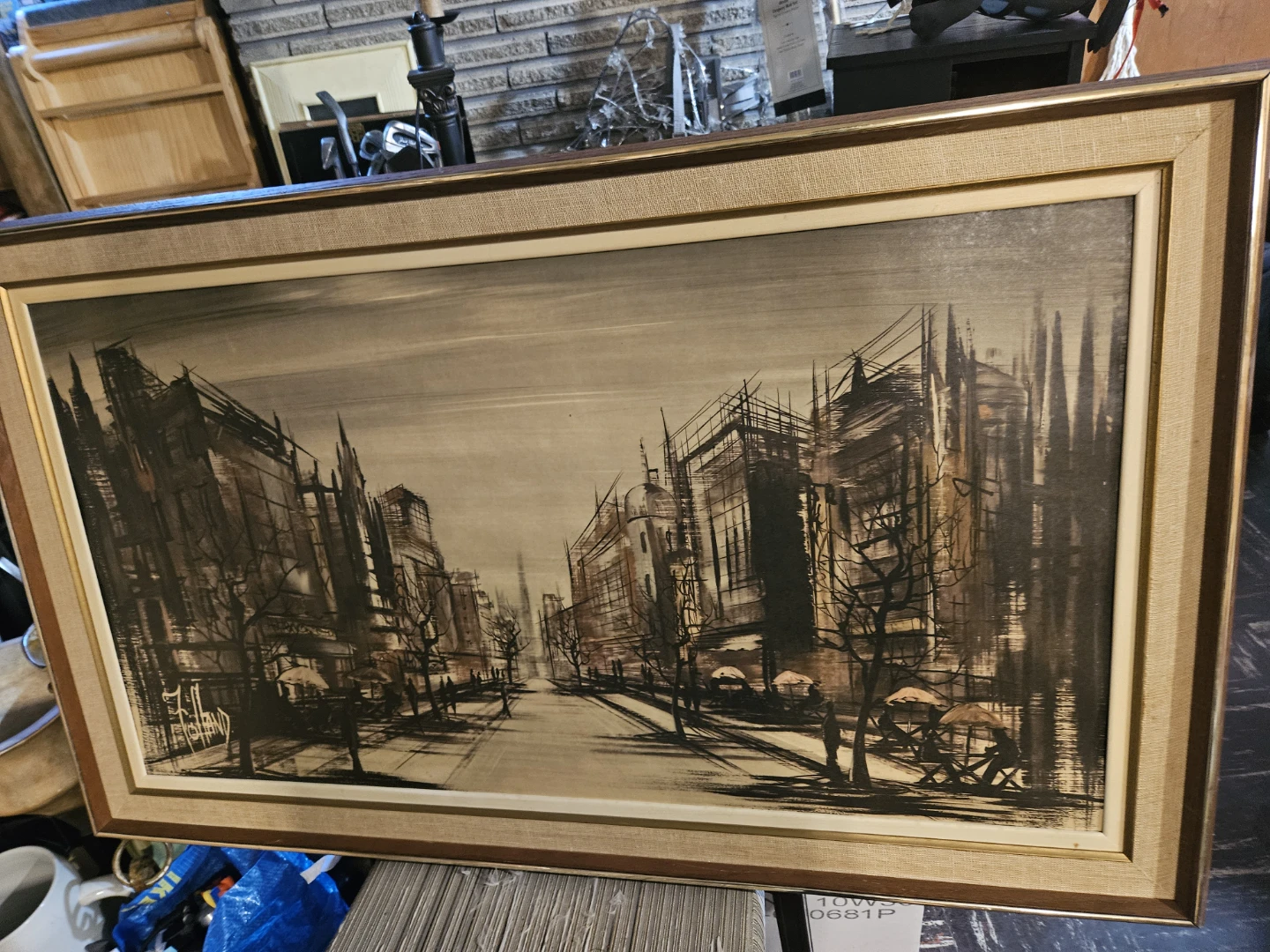 Original Cityscape Painting by F. Folland - photo 4