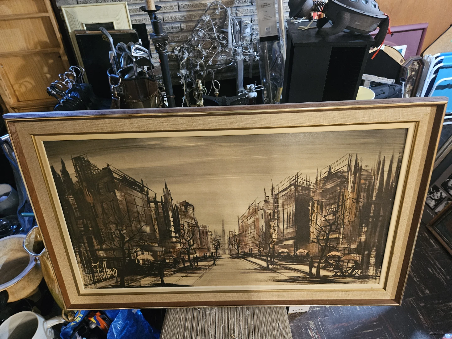 Original Cityscape Painting by F. Folland - photo 5