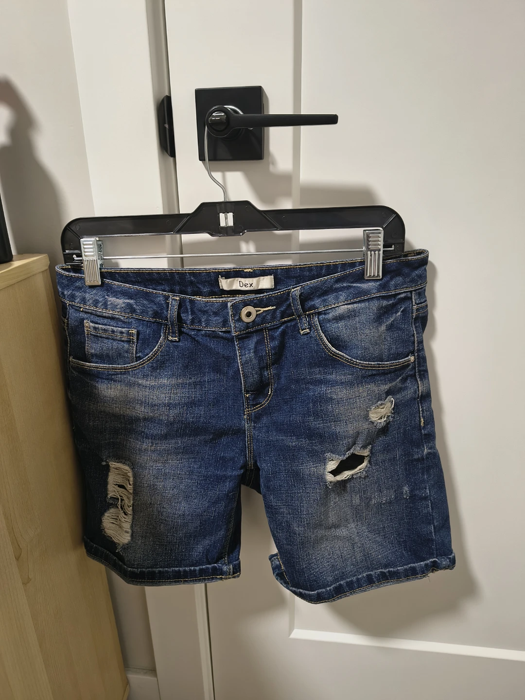 Long Jean shorts