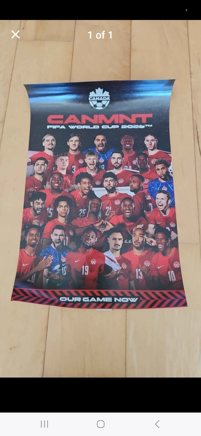 FIFA World Cup 2026 Canada Soccer CANMNT Poster