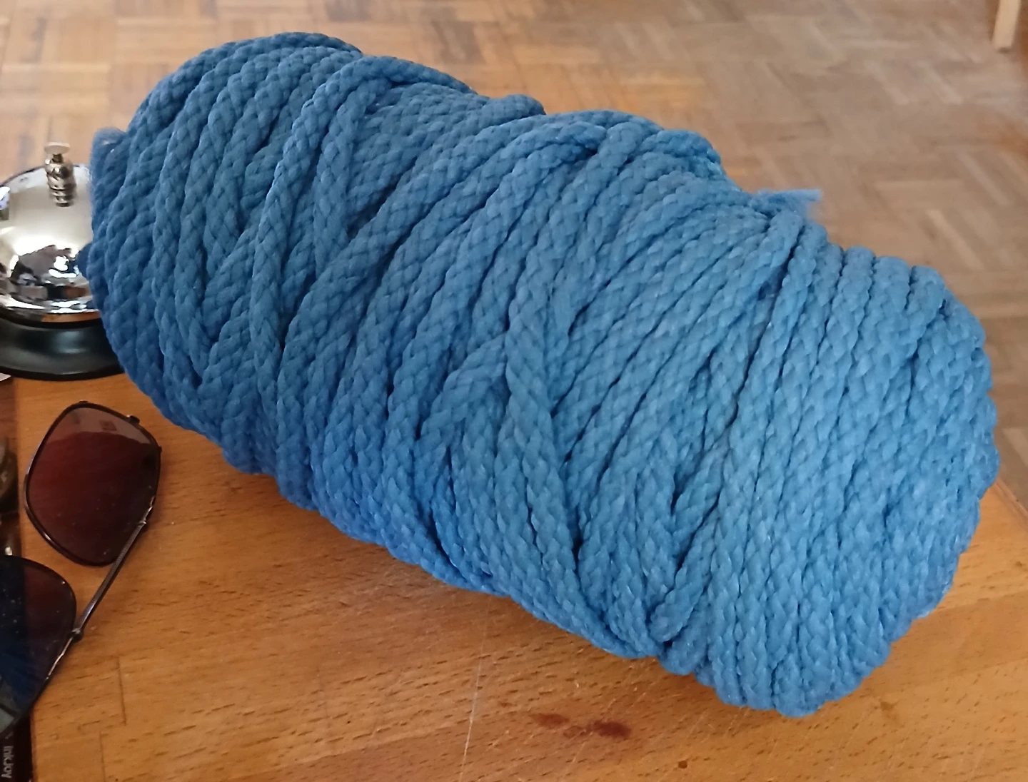 Chunky Yarn Skeins - Blue and Beige - photo 2