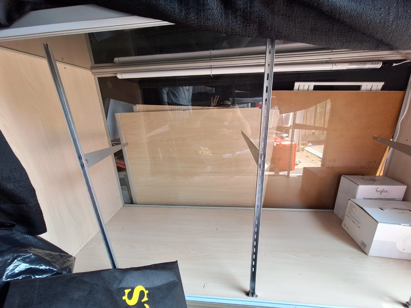 Wooden Display Showcase with Glass Shelves - photo 4