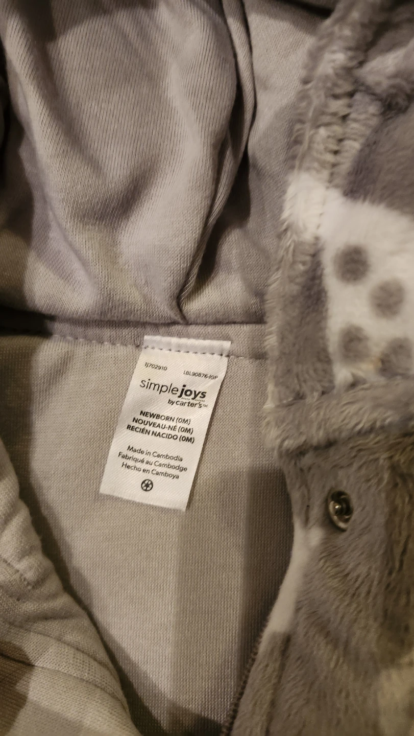 Simple Joys by Carter's Baby Fleece Snowsuit - Newborn - photo 2