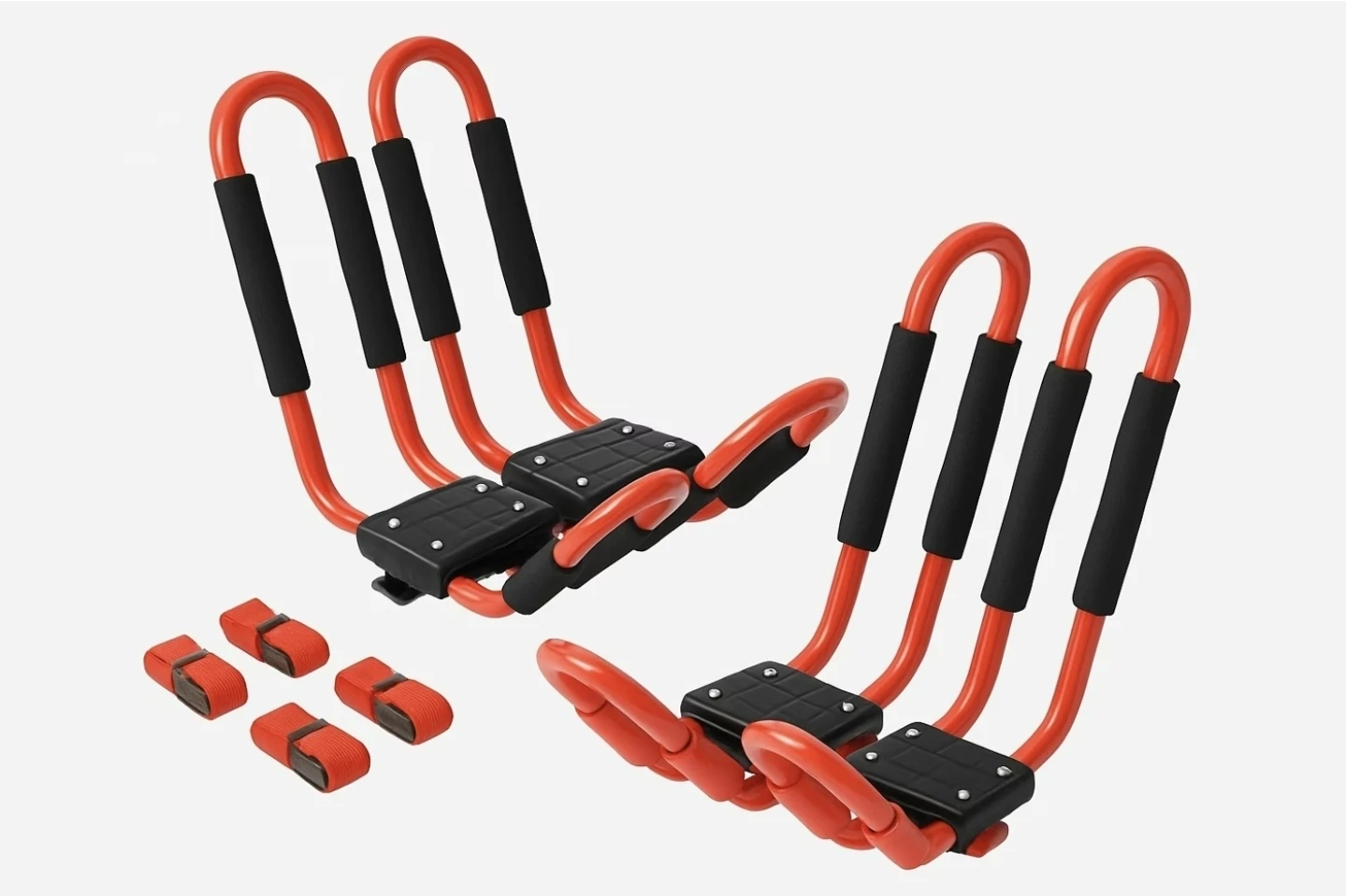 2 Pairs J Bar Kayak Carrier Rack Set for Car Roof Rack