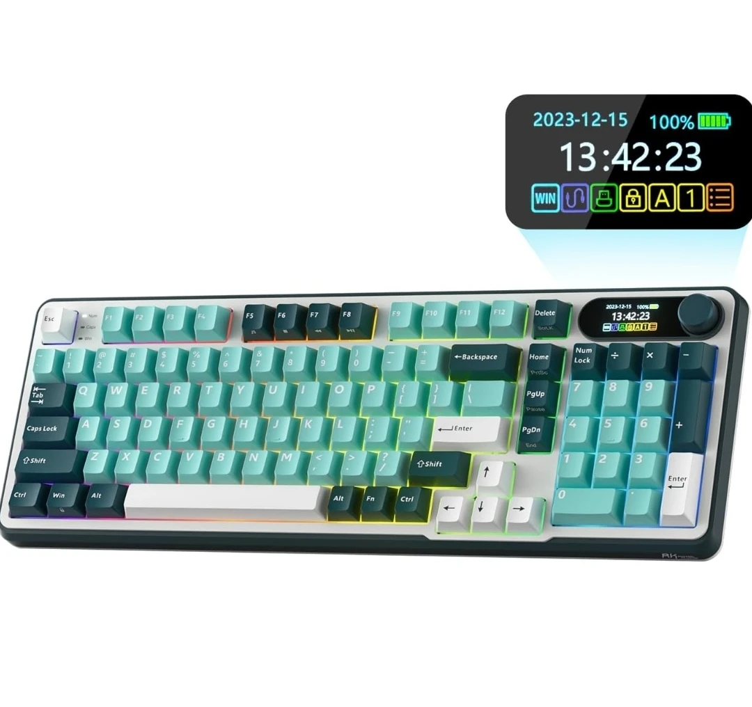 RK ROYAL KLUDGE S98 Mechanical Keyboard w/Smart Display & Knob - photo 3