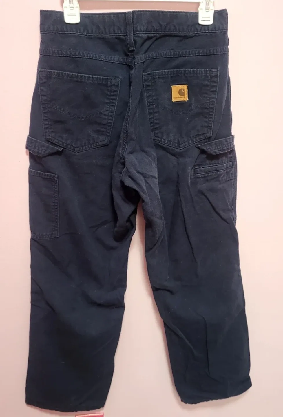 Carhartt Navy Blue Loose Fit Work Pants - photo 2