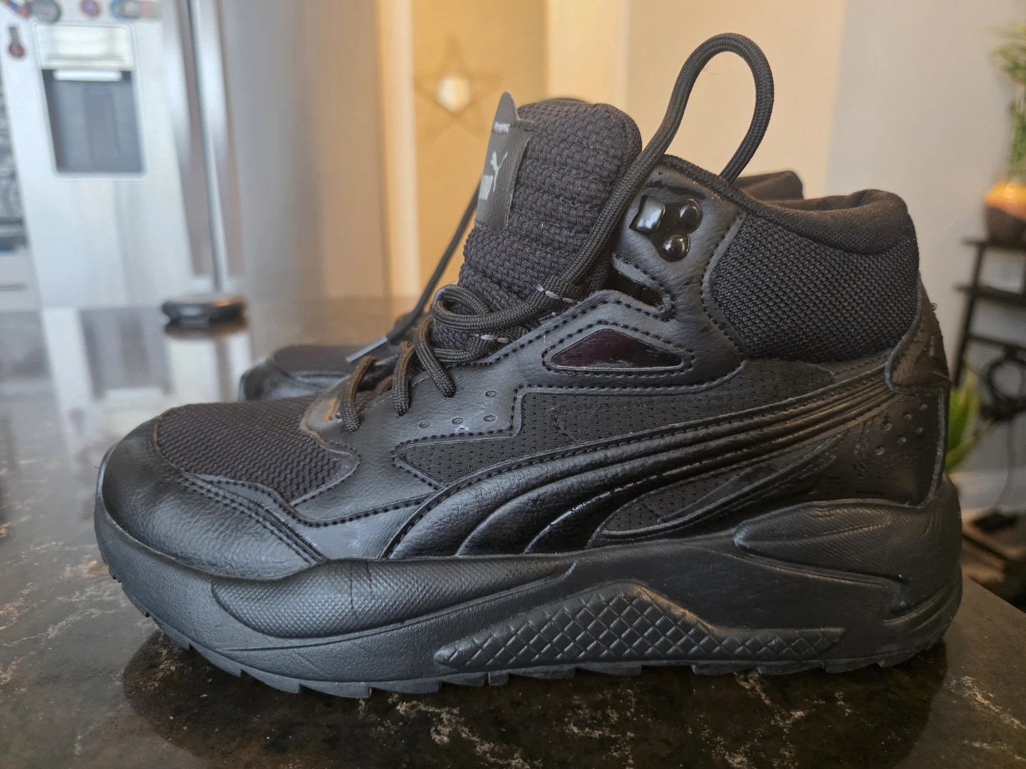 Puma Black Mid-Top Sneakers