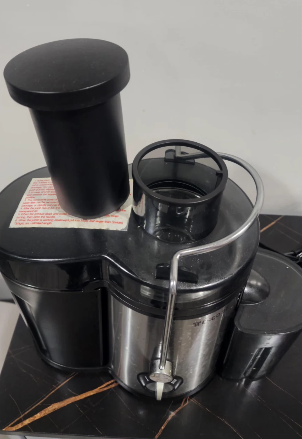 TESCOOK 600W High Speed Juicer with 75mm Feed Chute - photo 2