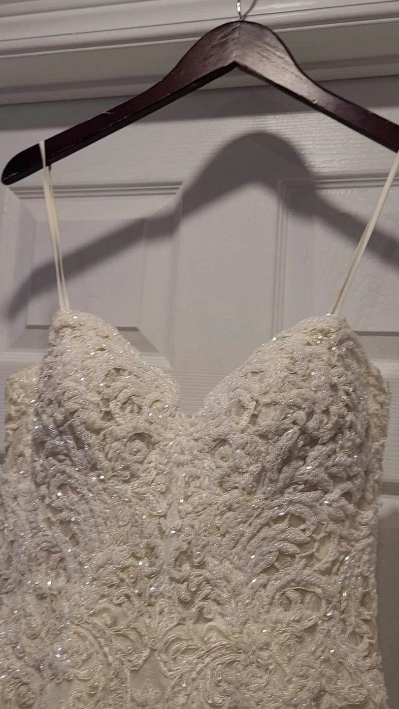 Strapless Embellished Mermaid Wedding Dress - photo 3