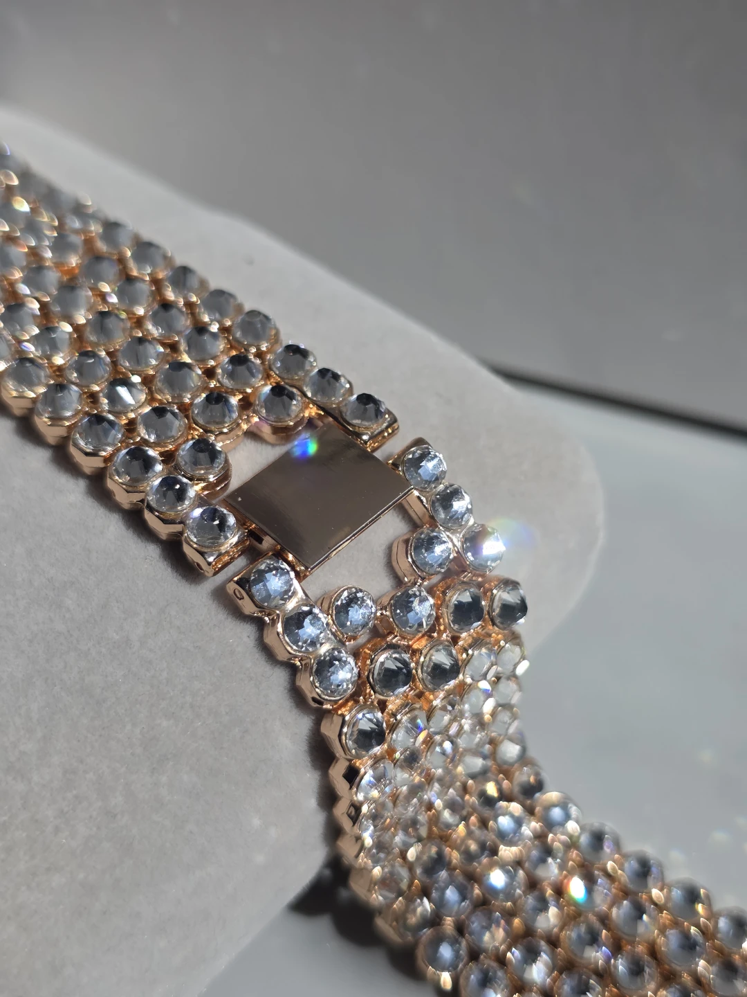 Handcrafted Crystal Apple Watch Band - Rose Gold - photo 2