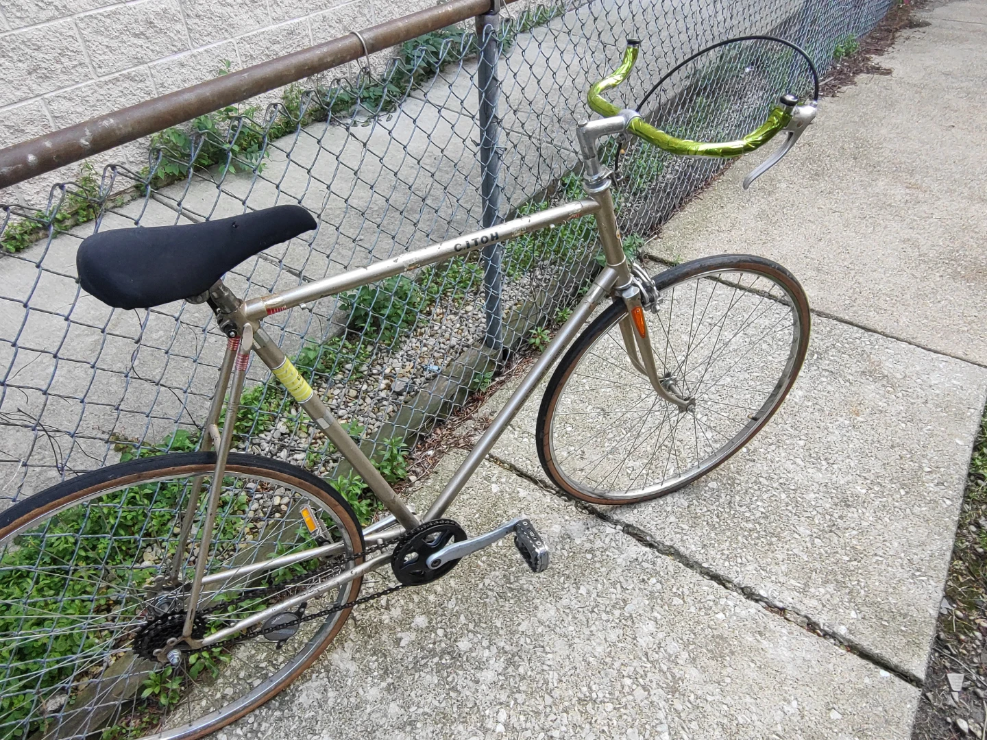 Large frame import single speed road bike