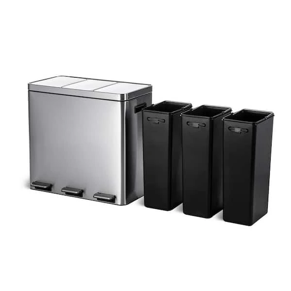 3-Compartment Stainless Steel Step recycling - photo 2