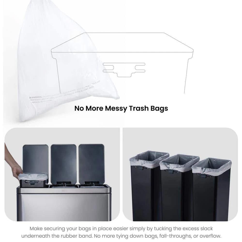 3-Compartment Stainless Steel Step recycling - photo 3