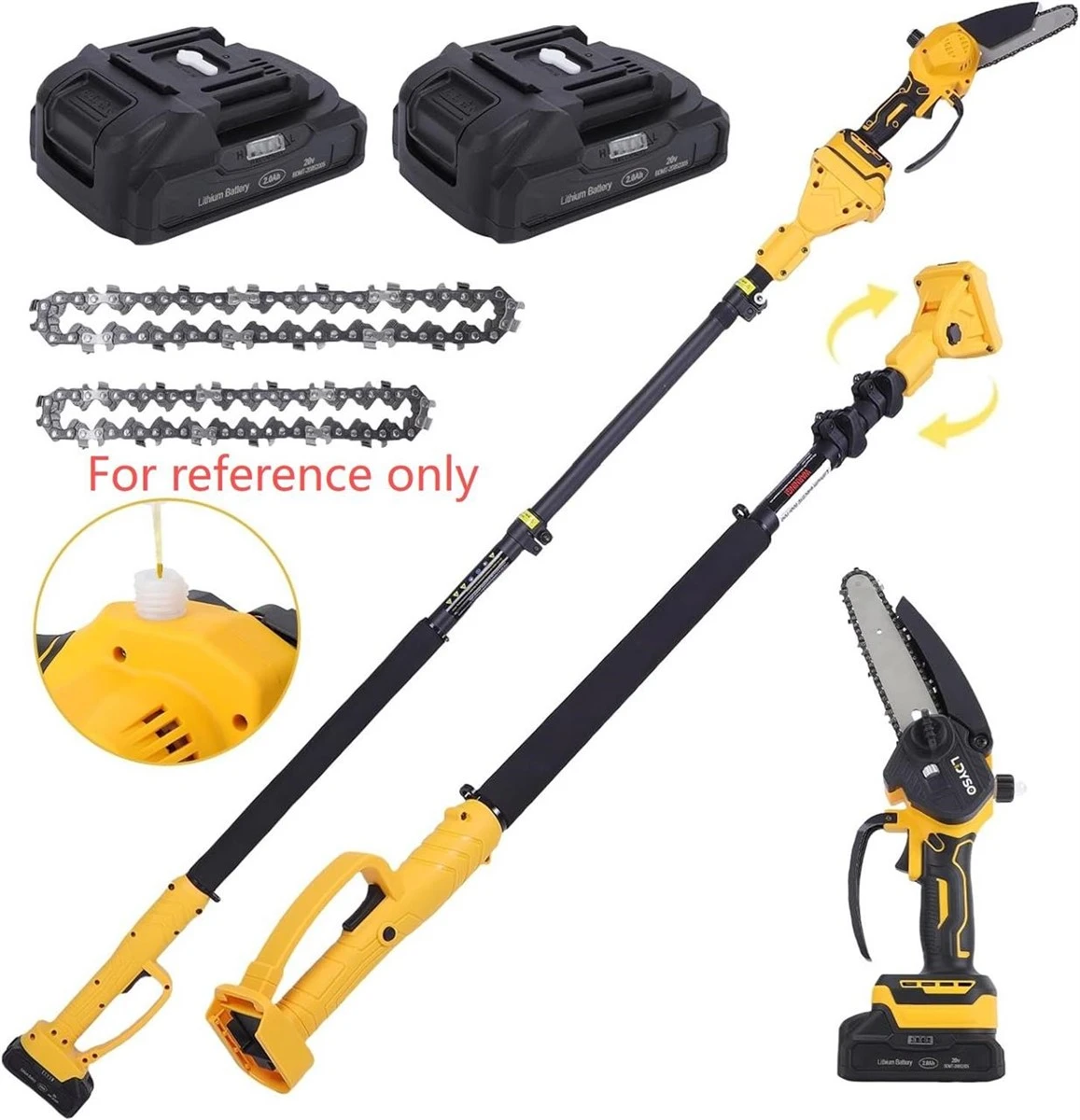 SOARFLY 2-in-1 Cordless Pole Saw and Mini Chainsaw