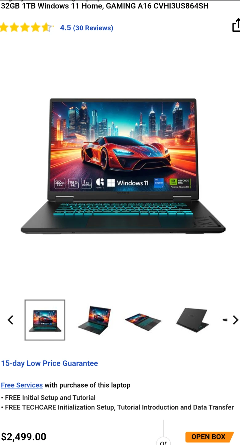 GIGABYTE GAMING A16 Laptop - photo 5