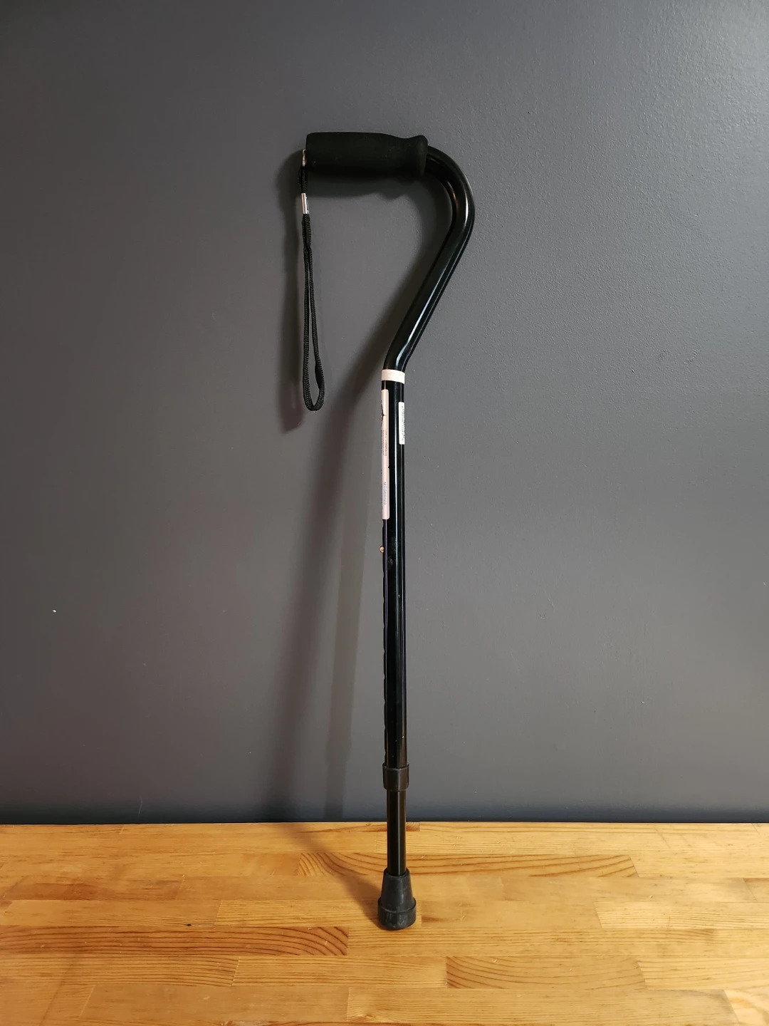 Medline Offset Handle Adjustable Aluminum Cane