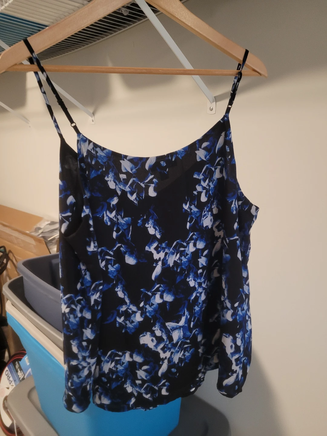 Sears Black & Blue Floral Cami Top - photo 3