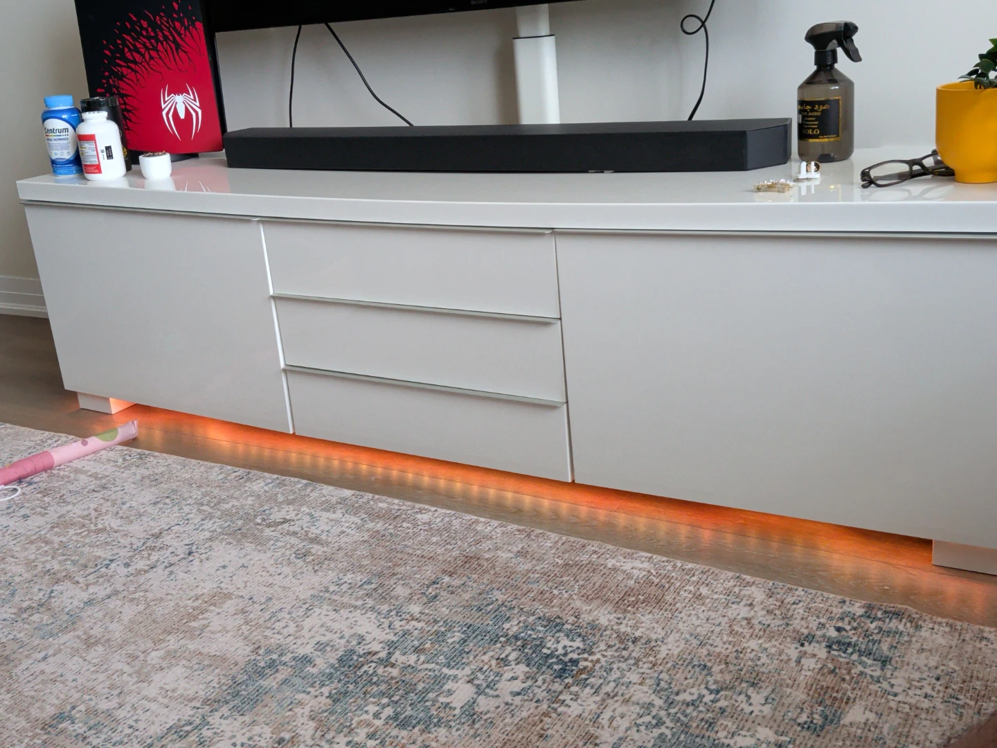 White Media Console (without light)
