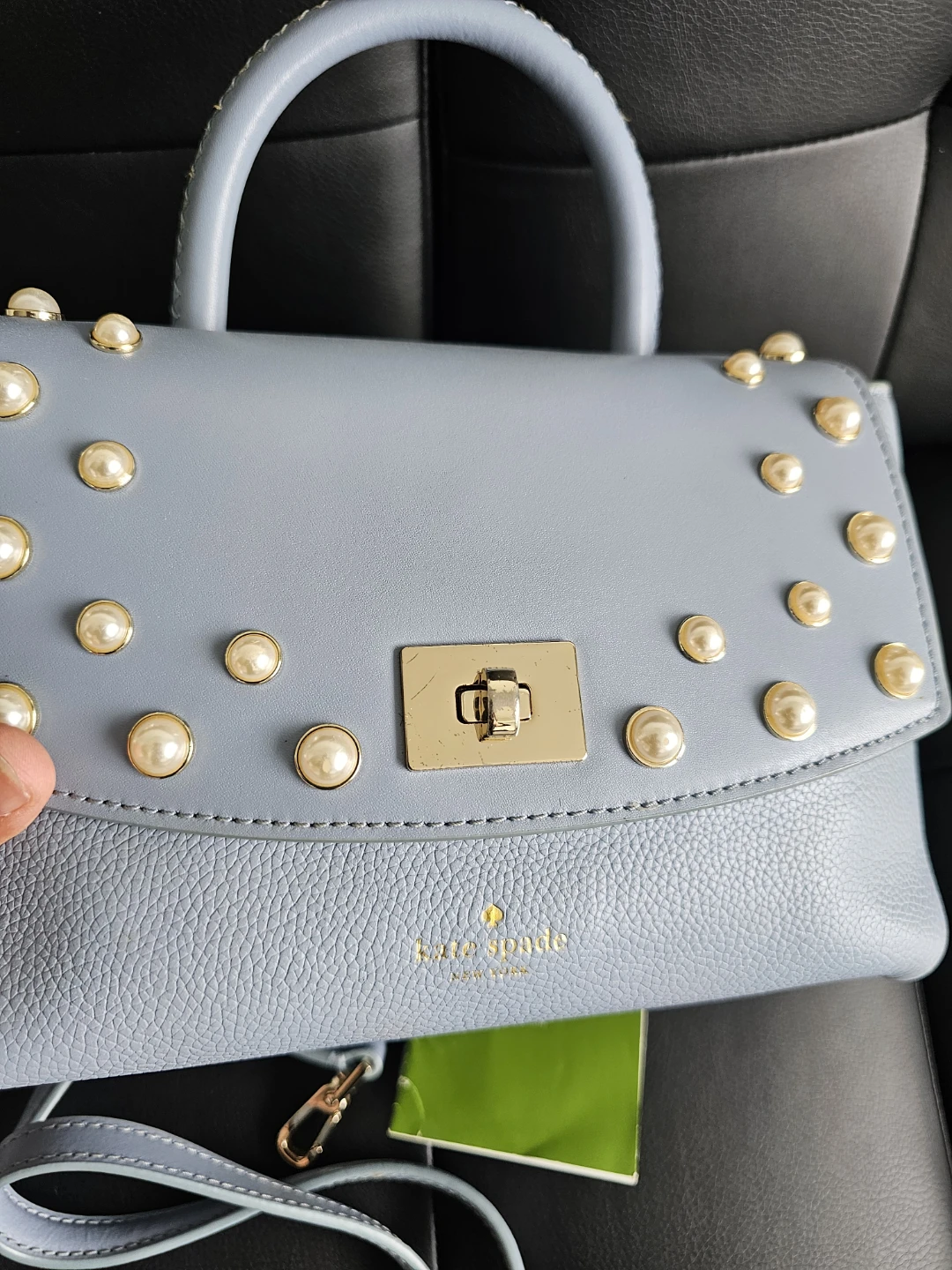 Kate Spade Light Blue Pearl Embellished bag - photo 2