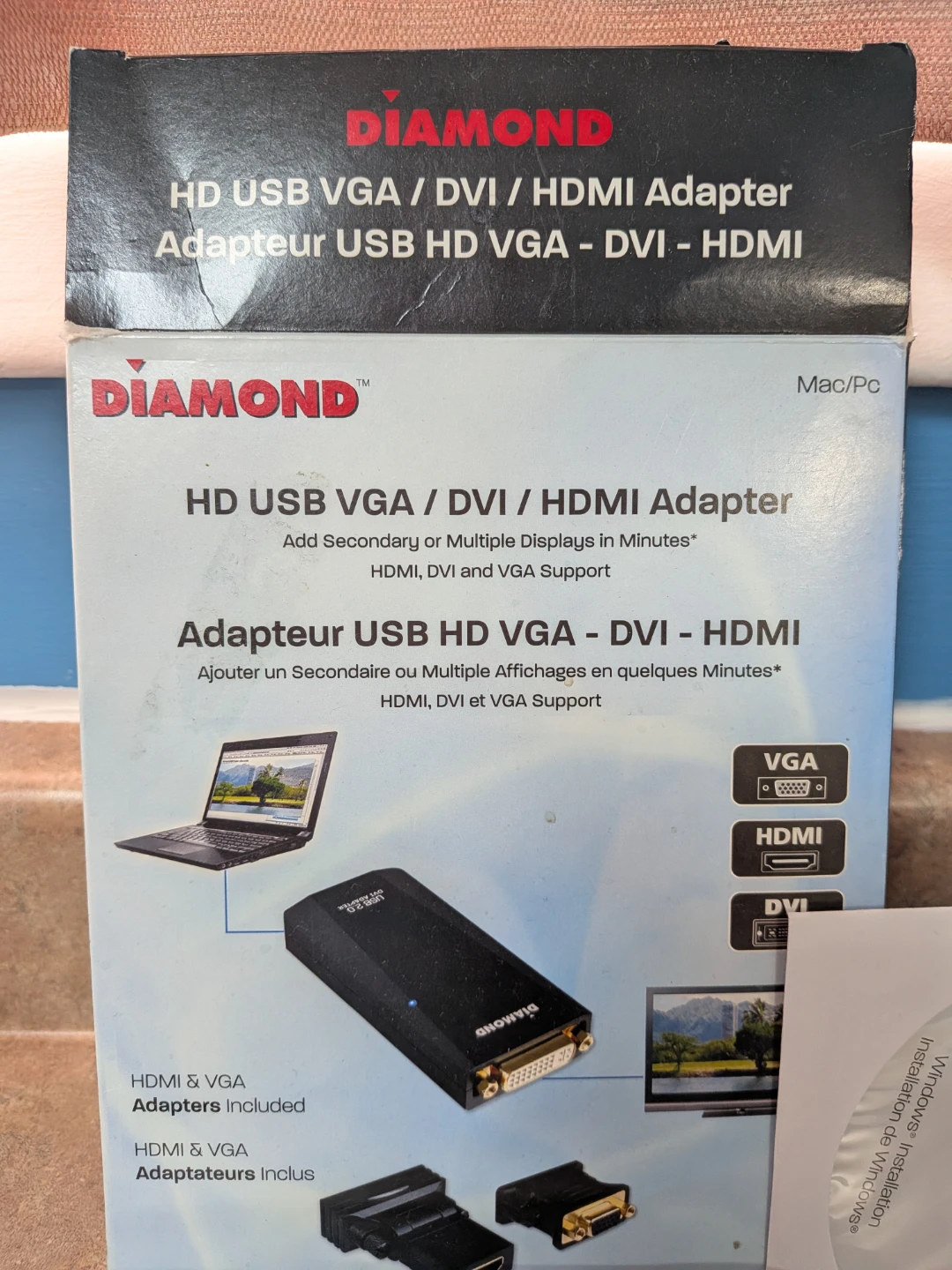 Diamond HD USB VGA/DVI/HDMI Adapter BVU165 - photo 2