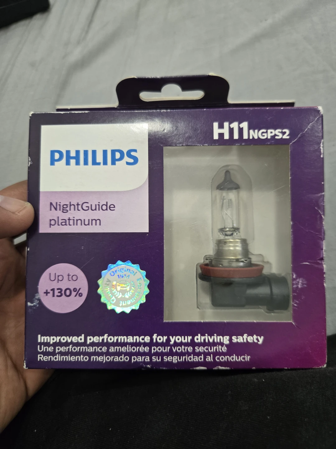 Philips NightGuide Platinum H11 Halogen Headlight Bulb