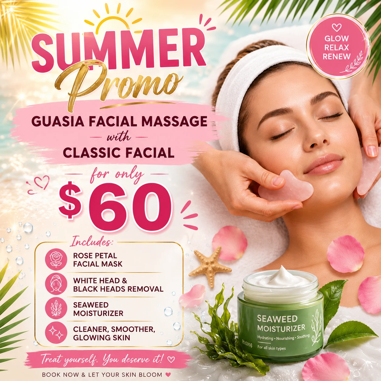 Summer Promo: Guasa Facial Massage with Classic Facial - $60