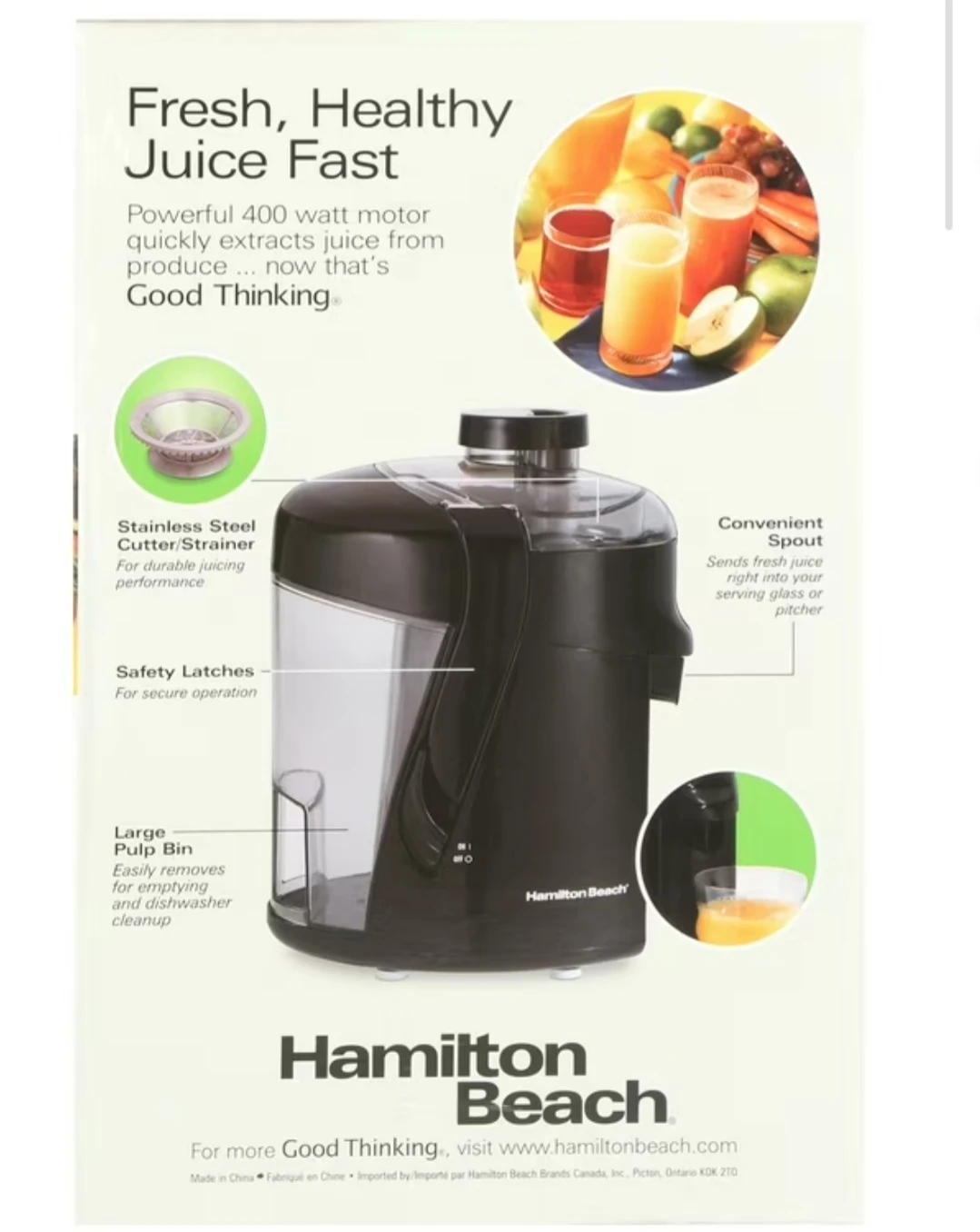 Hamilton Beach HealthSmart Juice Extractor - photo 2