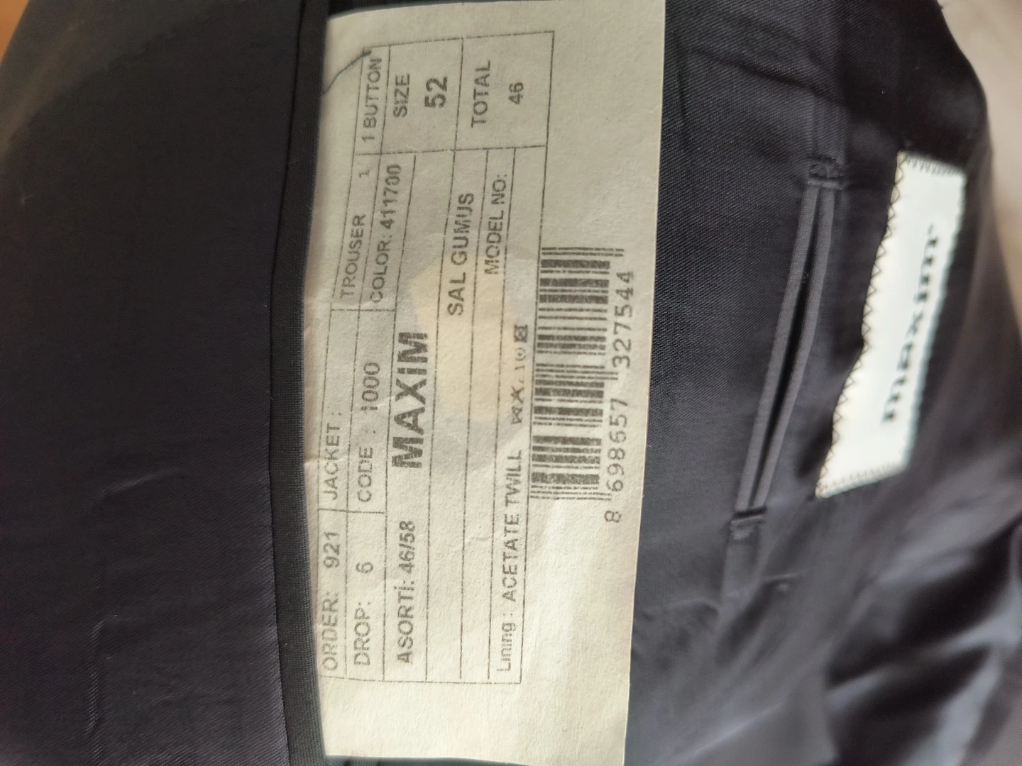 Maxim Black Tuxedo Suit Vest Jacket Pants - photo 3